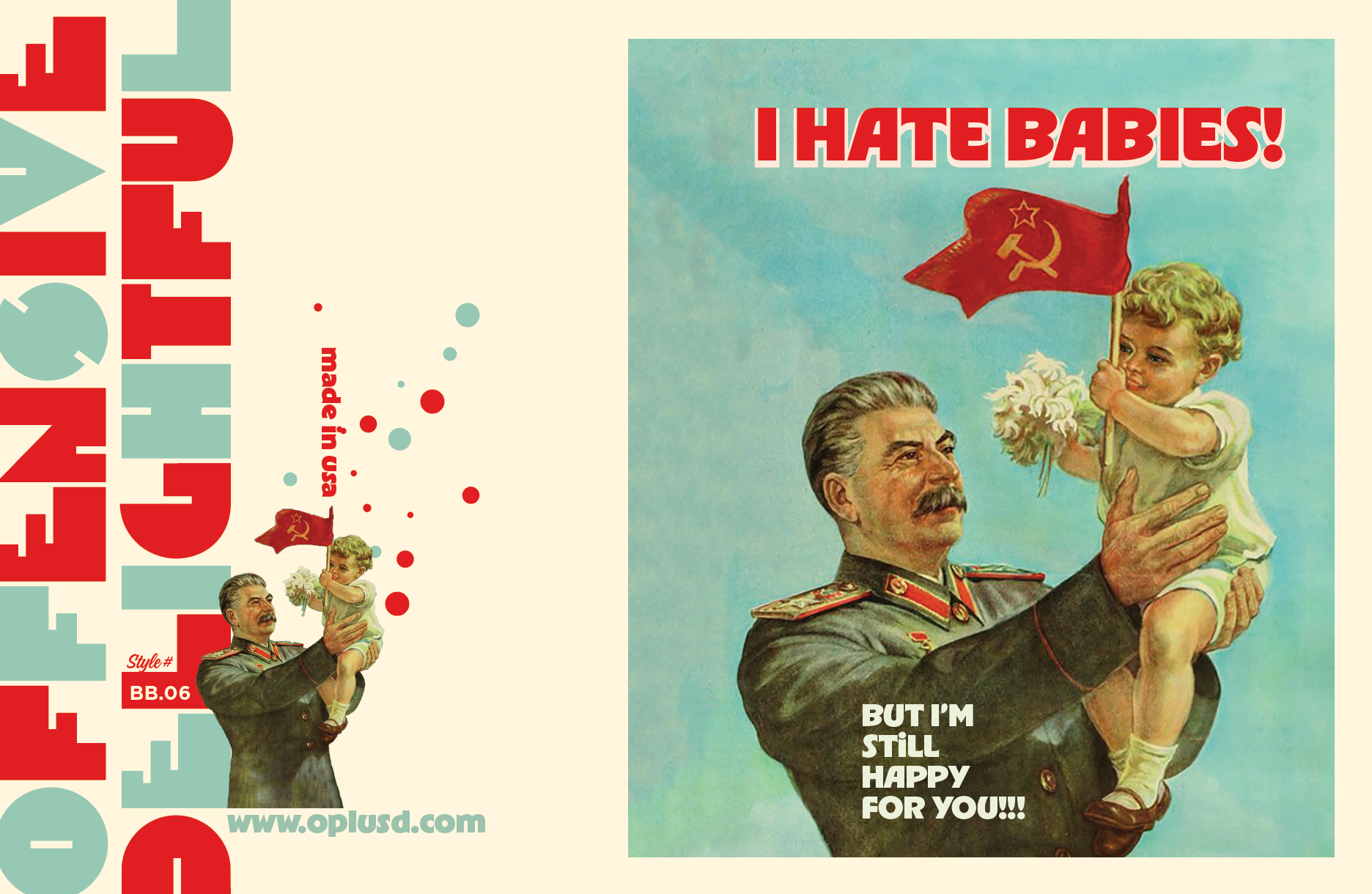 offensivedelightful - Wholesale Baby Card - STALIN BABY baby card4