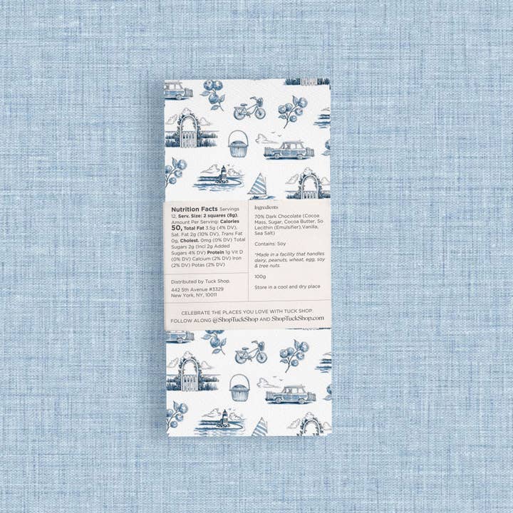 Tuck Shop - Wholesale Chocolate Bar - Nantucket 70% Dark Chocolate with Touch of Sea Salt2