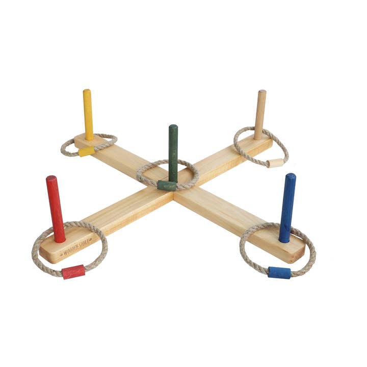 Wooden Story - Vendita all'ingrosso Giocattolo in legno - Bambini - Lancio degli anelli - gioco di abilità