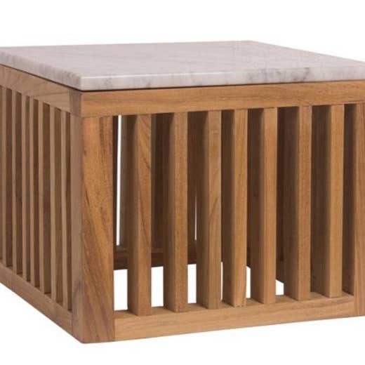 Marmortopp Fyrkantigt Sidobord Kod för wholesale av Aloha Sofa