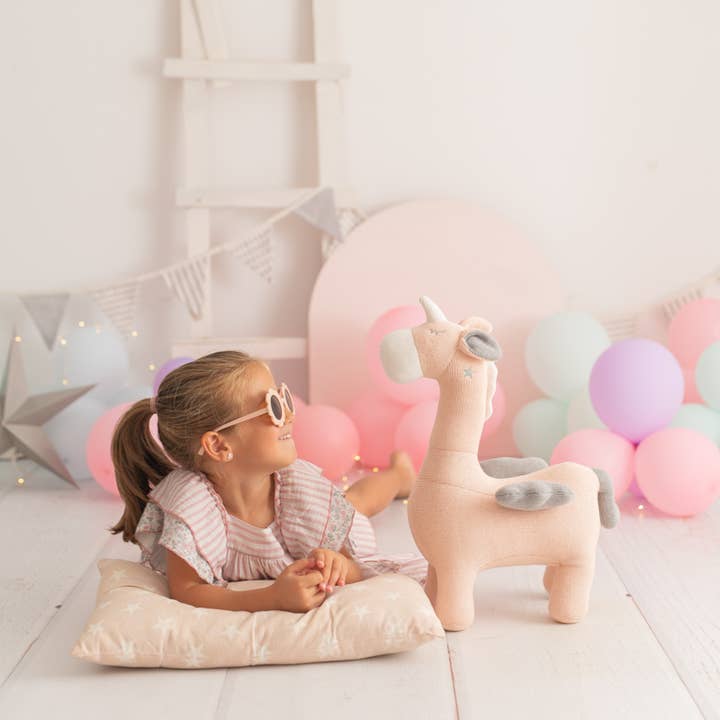 Crochetts - Wholesale Squishy Toy - Kids & Baby - PINK WINGED UNICORN 100% COTTON 7