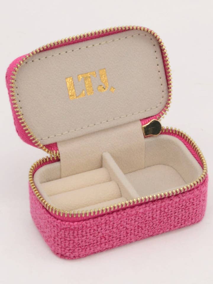Fuschia mini jewelry box - Amour for wholesale by Lestrouvaillesdejen