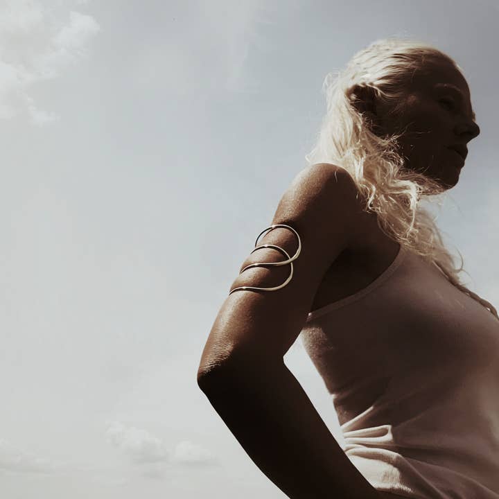 Bisjoux - Wholesale Cuff Bracelet - Brass cuff or armlet bracelet upper arm bad malaga style12