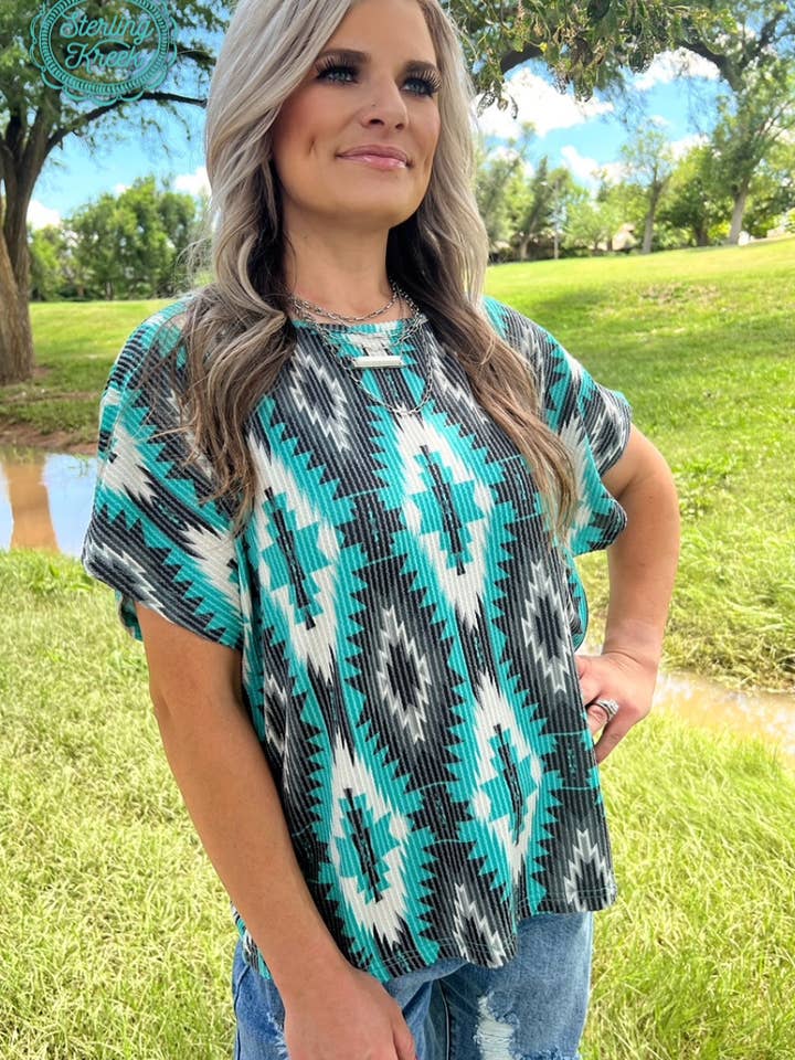 Sterling Kreek - Wholesale T-Shirt - Women's - Aztec Everest Top