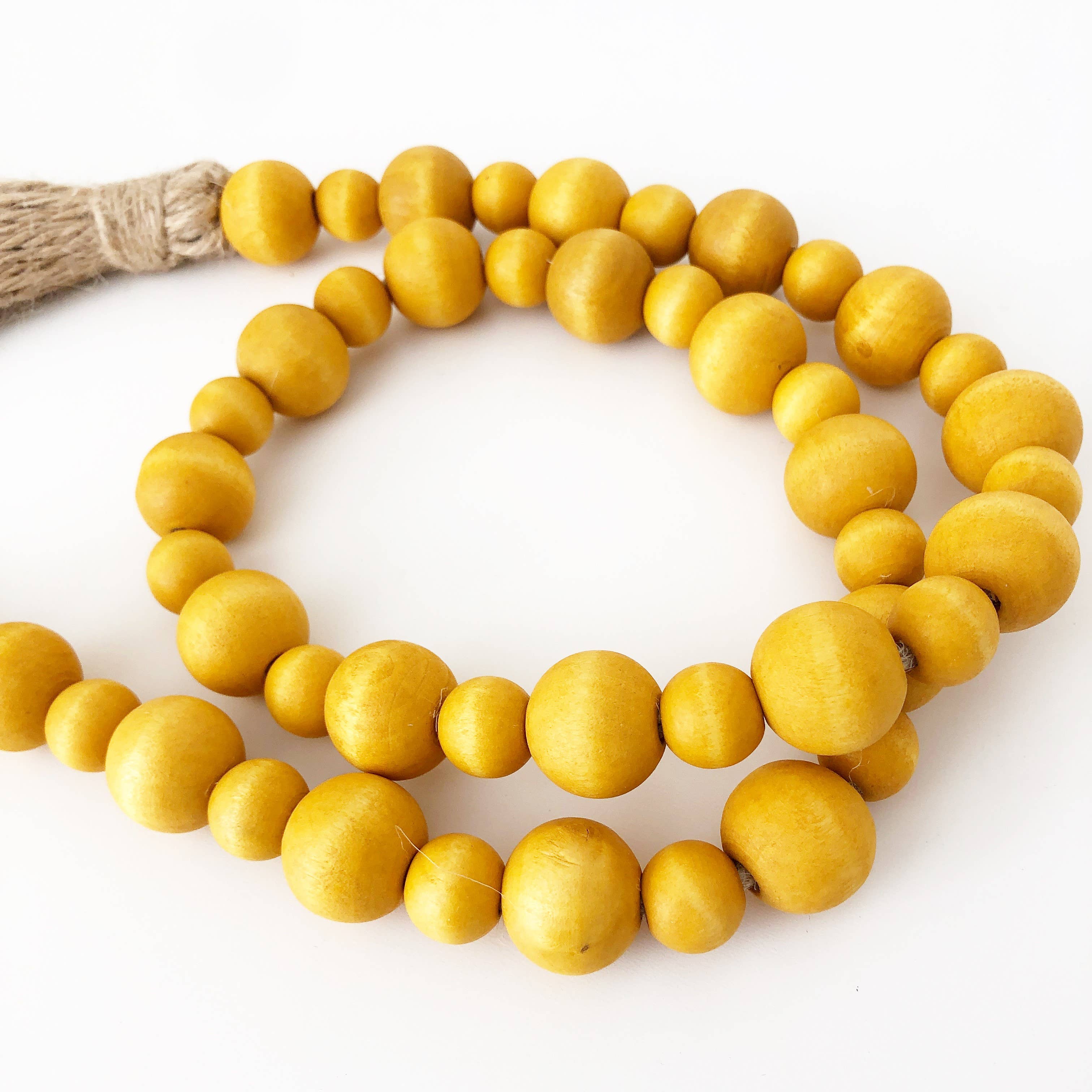 Foundations Decor – wholesale Bunting/garland – Wood Bead Garlands - Multiple color options alternate Lg/Sm3