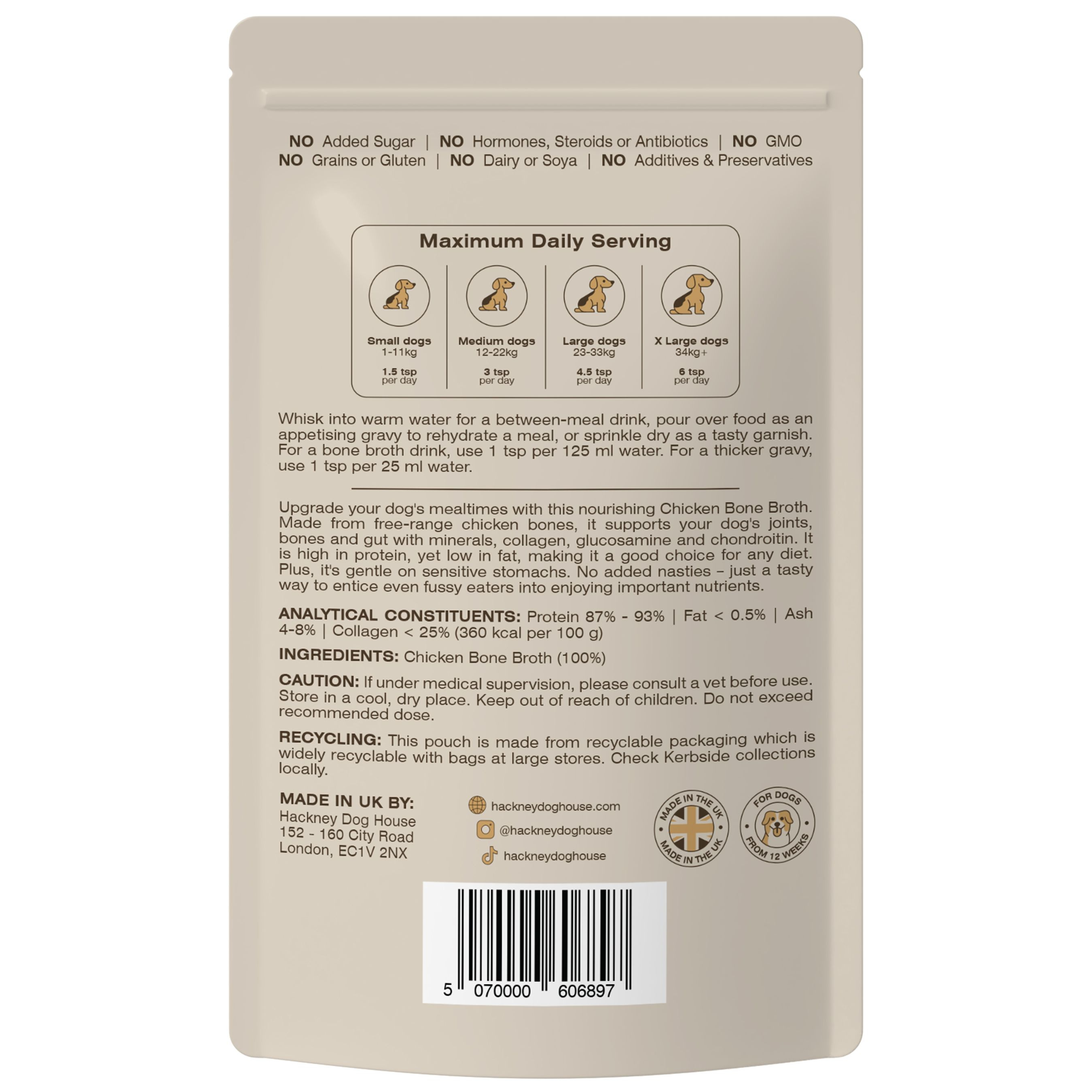 Hackney Dog House - Wholesale Pet Food - Dog - Bone Broth for Dogs | Dog Gravy Food Topper for Picky Eaters1