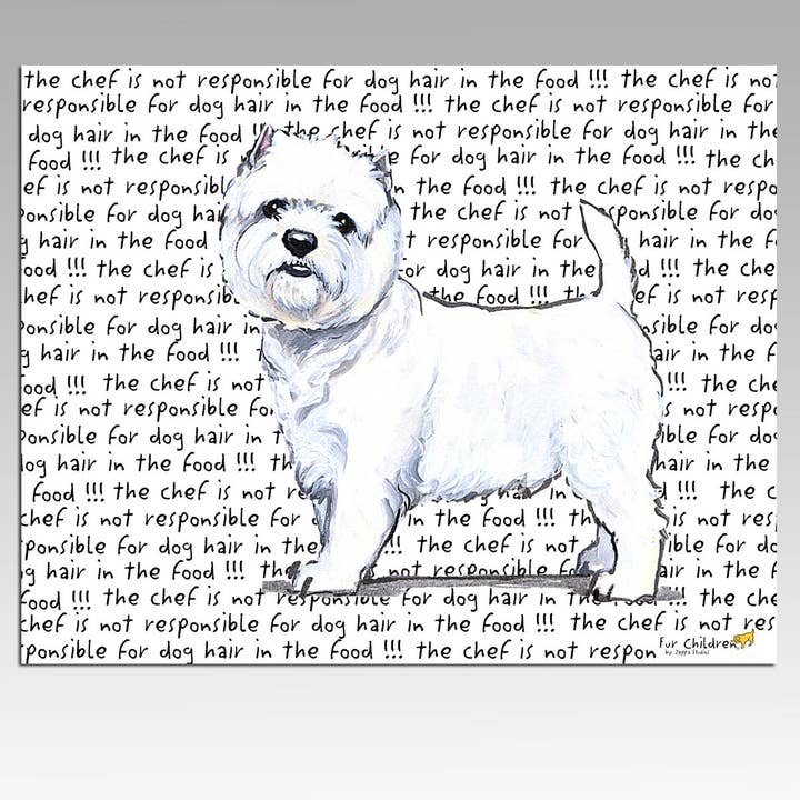 West Highland White Terrier Cutting Board for wholesale by Zeppa Studios