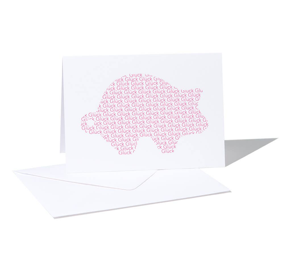 Langelütje - Wholesale Good Luck Card - Folded card "Pig Luck"0