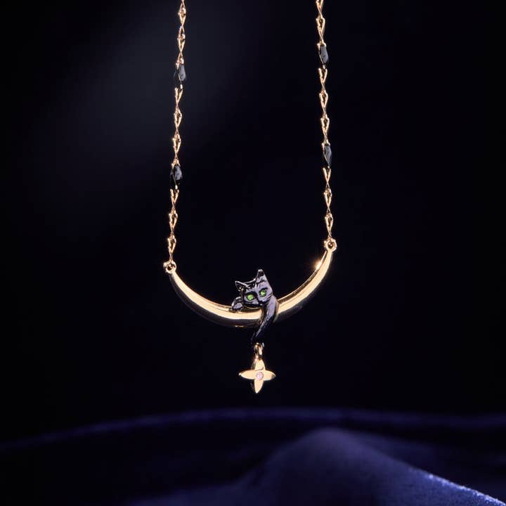 Alex and Ani - Wholesale Pendant/Charm Necklace - Celestial Cat Inline Necklace2