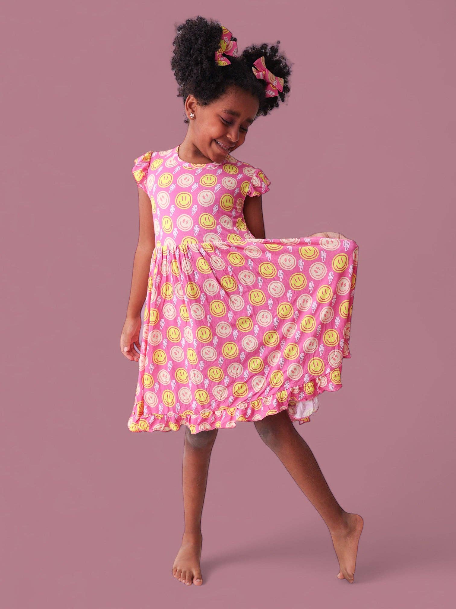 Dream Big Little Co. - Wholesale Dress - Kids - RADIANT SMILES DREAM RUFFLE DRESS25