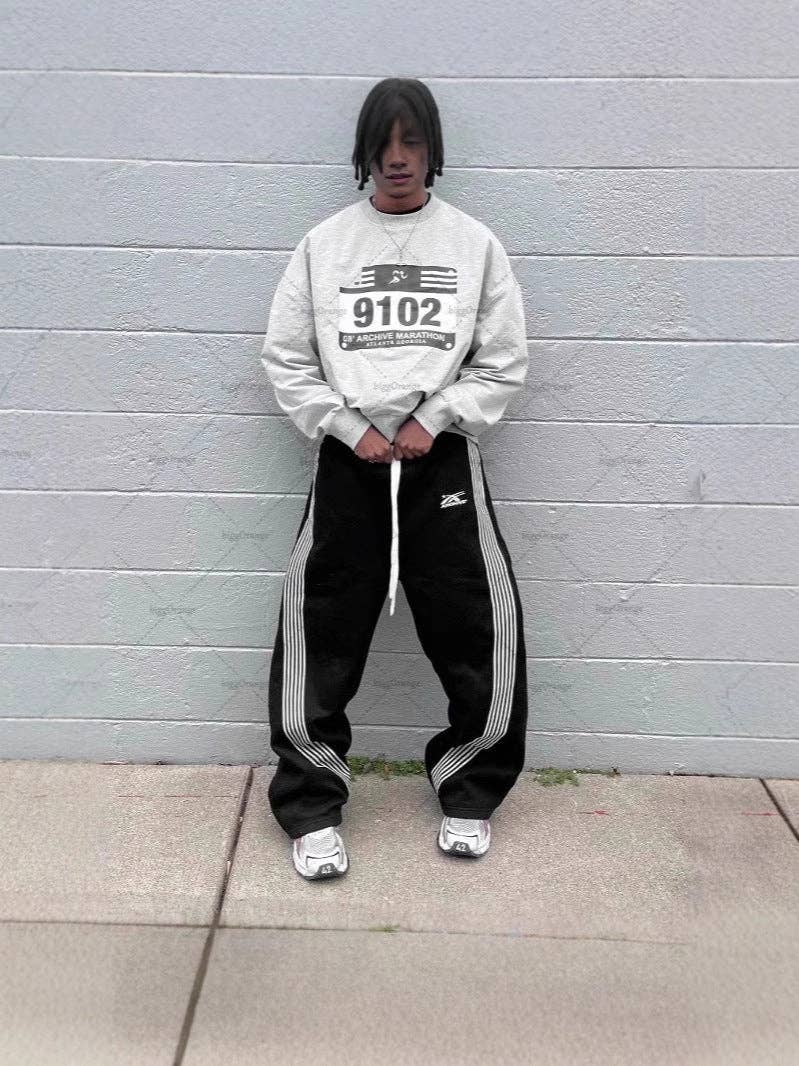 SALINA TRADING INC - Wholesale Lounge Sweatpants/Joggers - Men's - Vintage Striped Jogger Pants Casual Athleisure Bottoms5