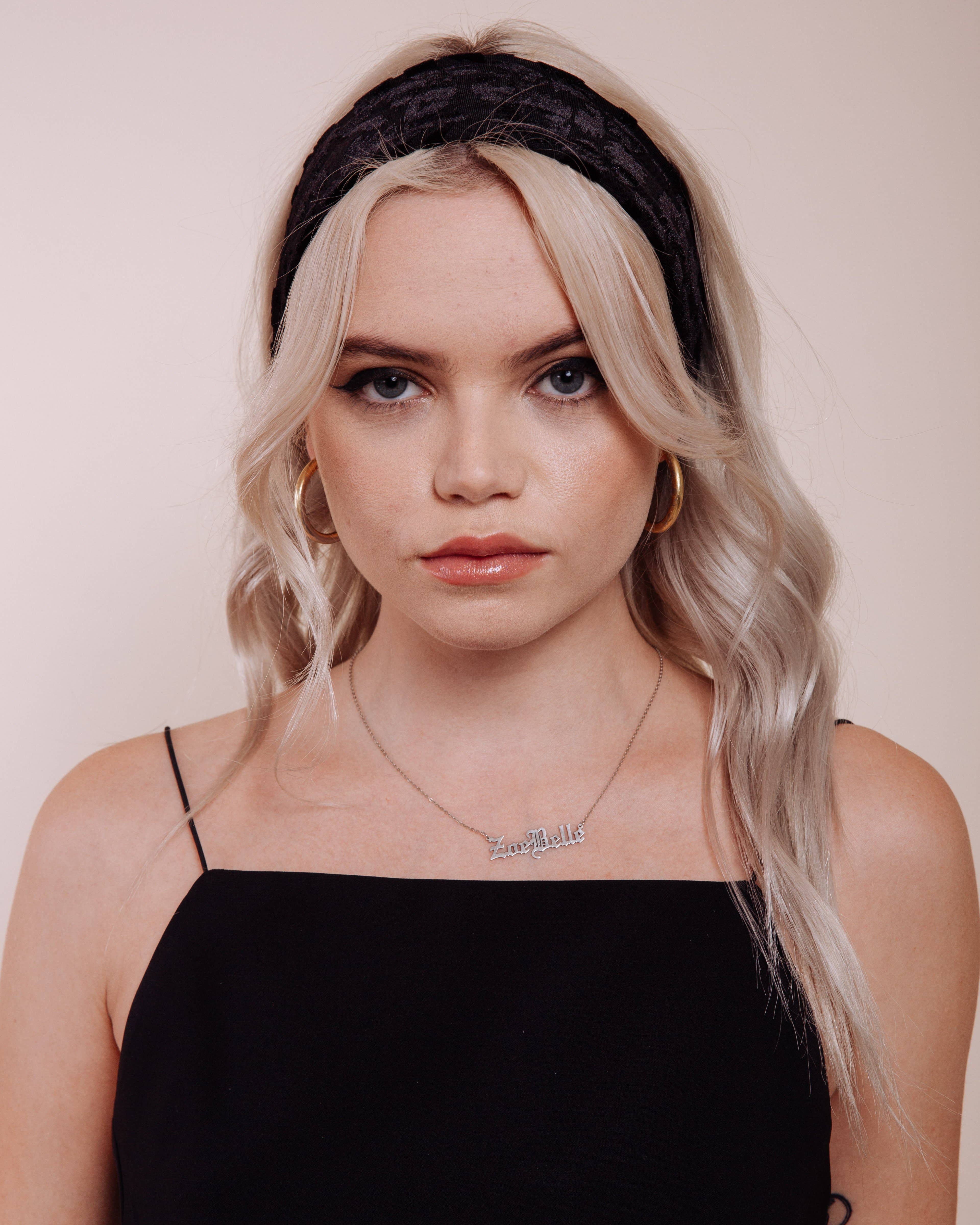 I'm With The Band – Bandana - Mulher por atacado – Bandana Foxey Lady Preta3