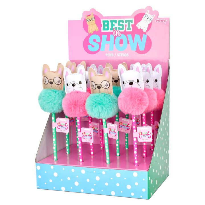 Iscream - Wholesale Pen & Pencil Holder - Dog Pens PDQ -12 pens