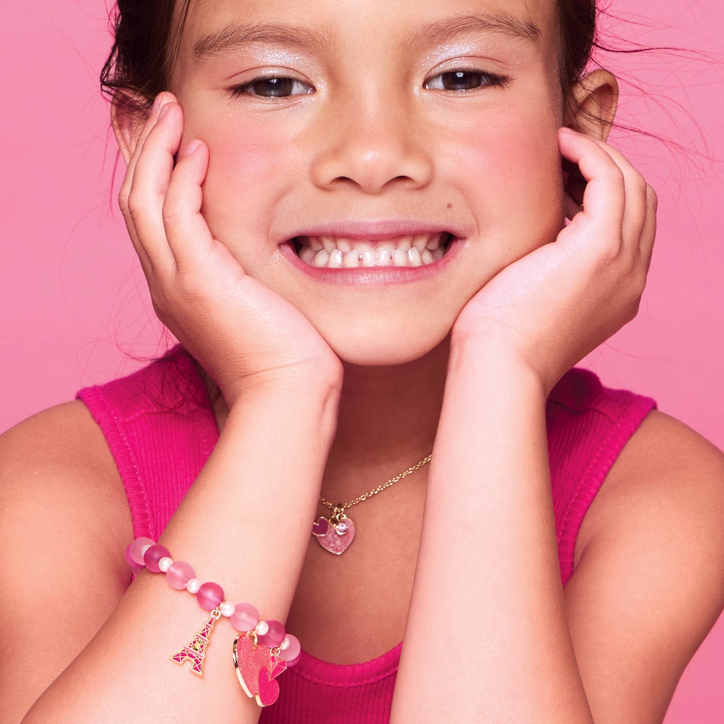 Girl Nation - Wholesale Kids Necklace - Kids - Valentines Day Heart 2 Heart Necklace | Sweet Petite
4