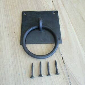 Midwest Craft House - Wholesale Knob/Pull - HAND FORGED IRON CHEST HANDLES/BIN DRAWER PULLS, 3 1/8"