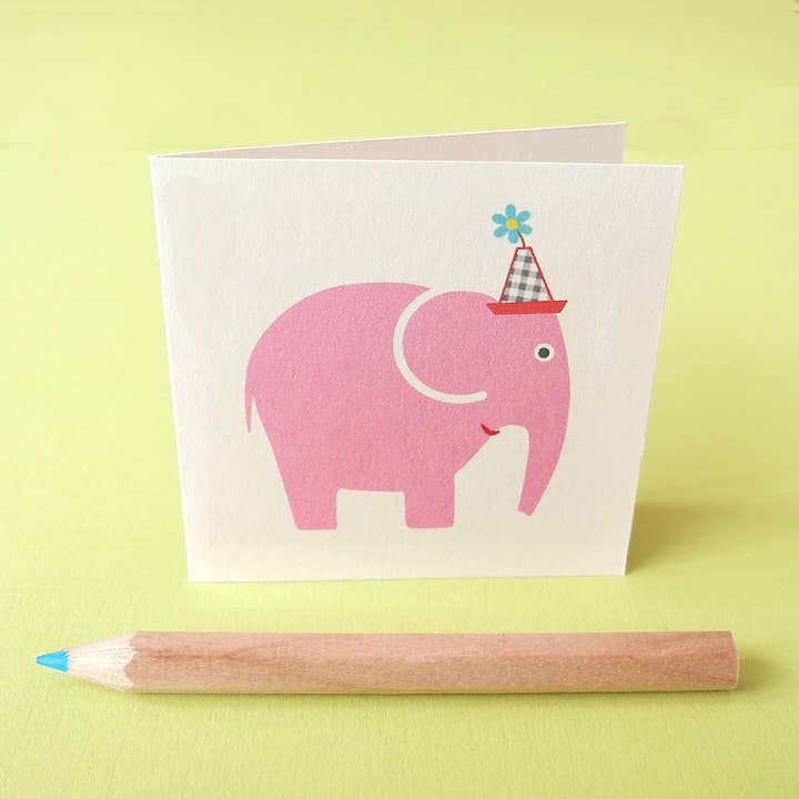 Elephant Mini Card for wholesale by INKLOSURES