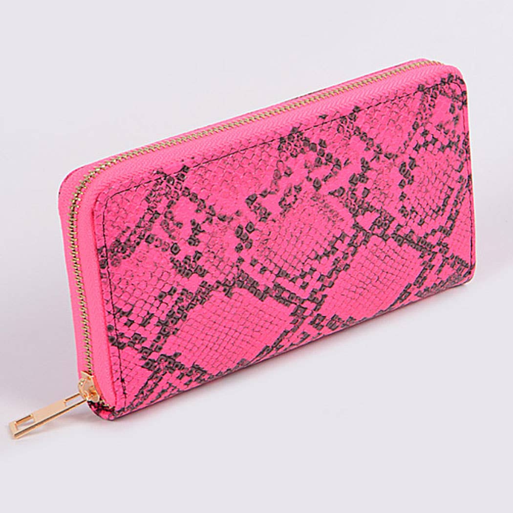 3AM BY H&D ACCESSORIES - Wholesale Wallet - Women's - Faux Snake Print Wallet3
