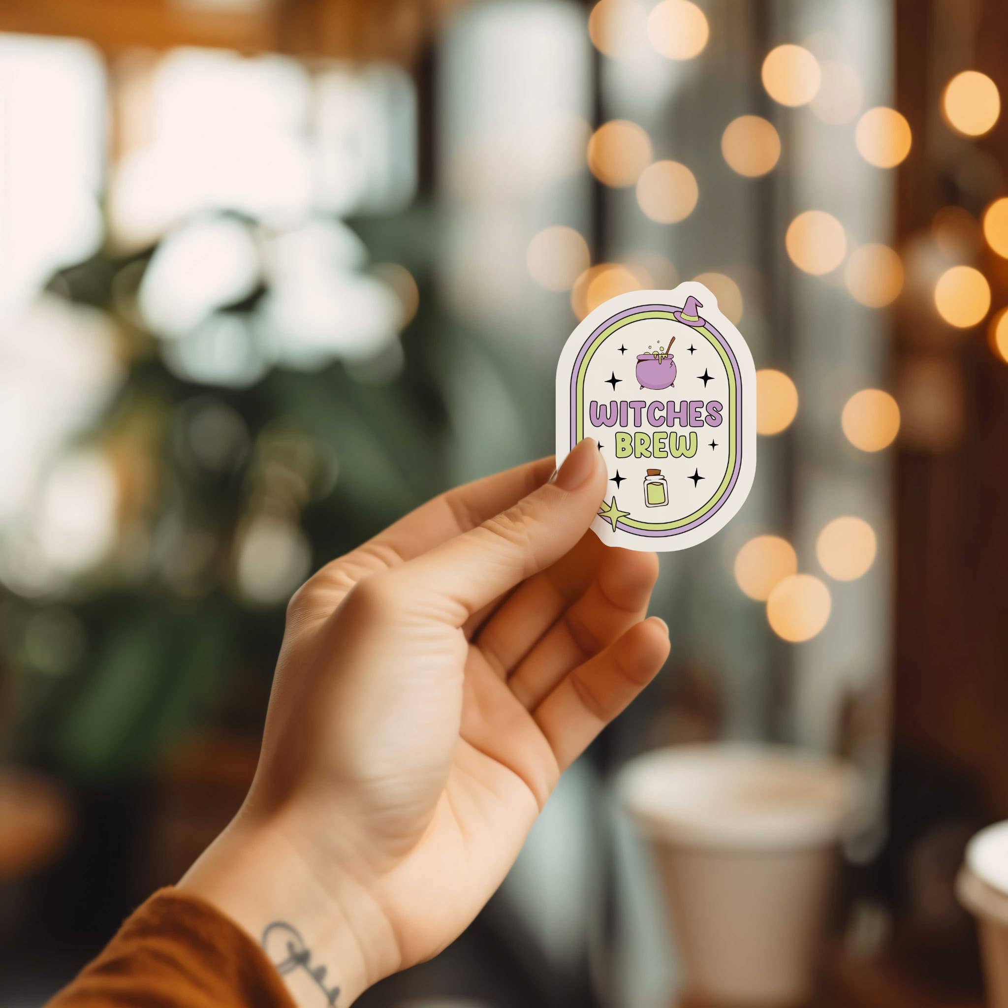 Saguaro Creative Co. - Vente Autocollant - Autocollant Witches Brew/résistant à l'eau