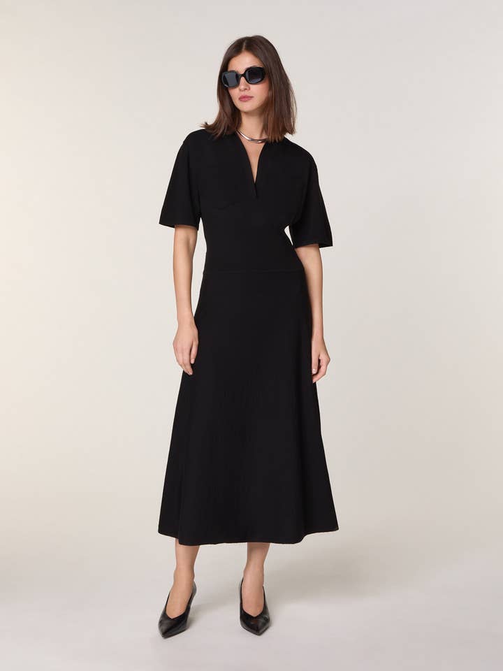 Long wool dress for wholesale by Rodier