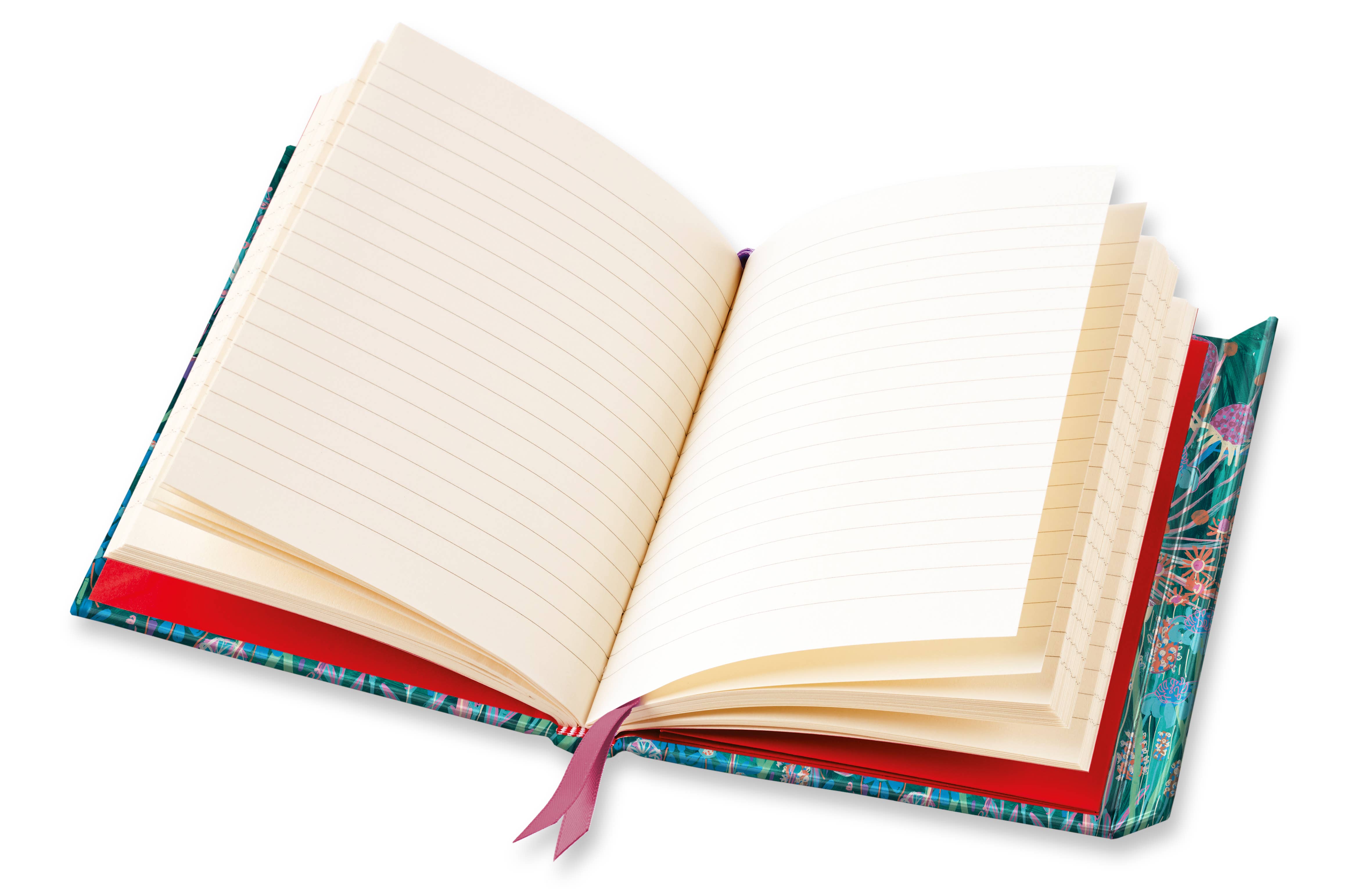 Flame Tree Gift – wholesale Notebook – Lucy Innes Williams: Viridian Garden House (Foiled Journal)1