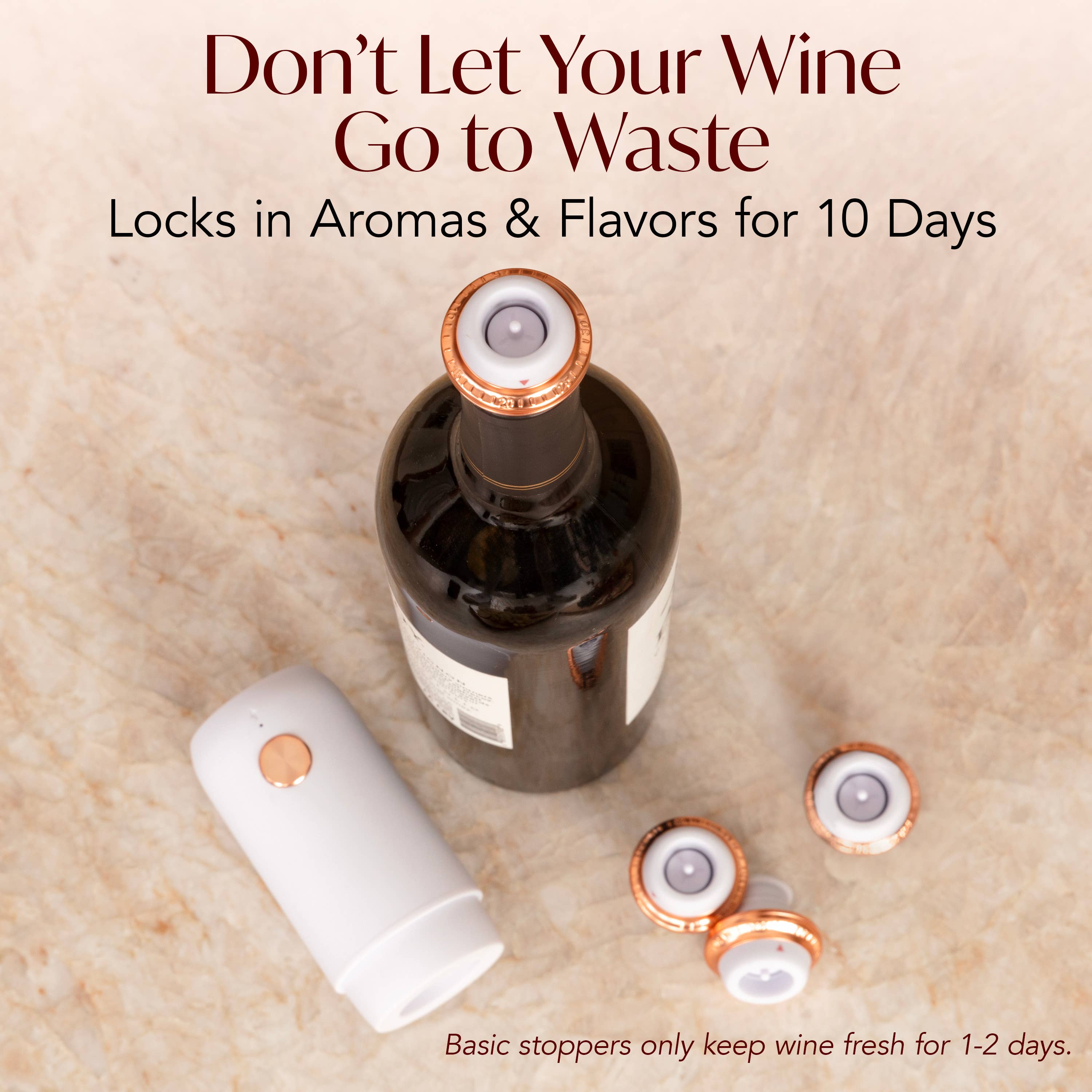 Vin Fresco - Wholesale Wine Tool Set - Vin Fresco Electric Wine Preserver, Vacuum Wine Saver10