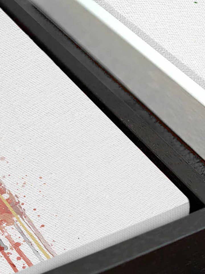 Premium Kunstdruck auf Leinwand Gin Bottle 'Pink' für den Großhandel von We Love Prints