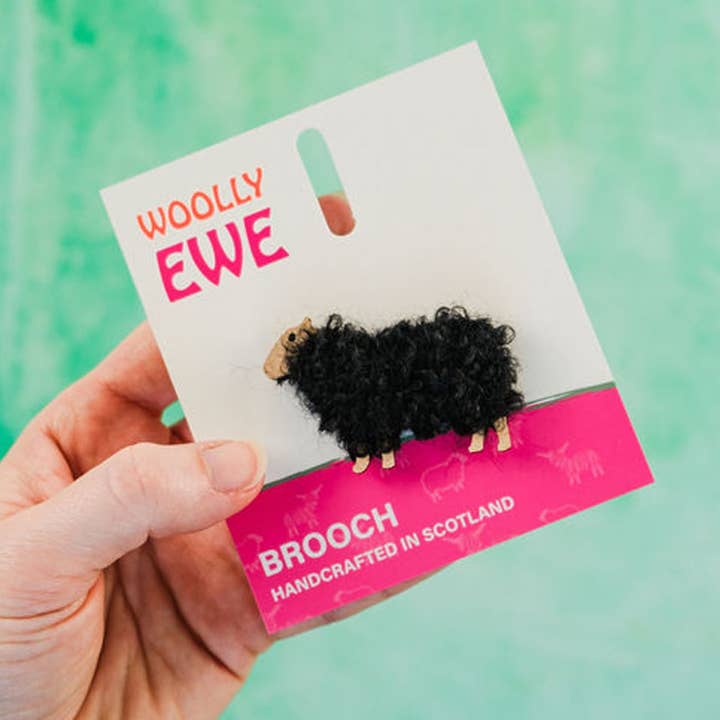 Hairy Coo - Wholesale Brooch - Woolly Ewe Brooch - Handmade in Scotland