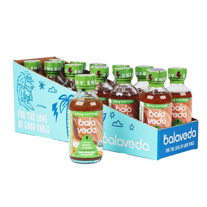 Balaveda - Vente Boisson sportive et énergisante - Tropic Rush - Shot énergétique au matcha à l'ananas - 2 oz1