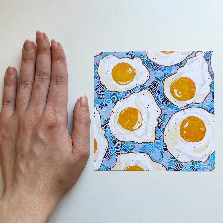 lu bremer design - Wholesale Art Print - eggs square mini art print - 5x55