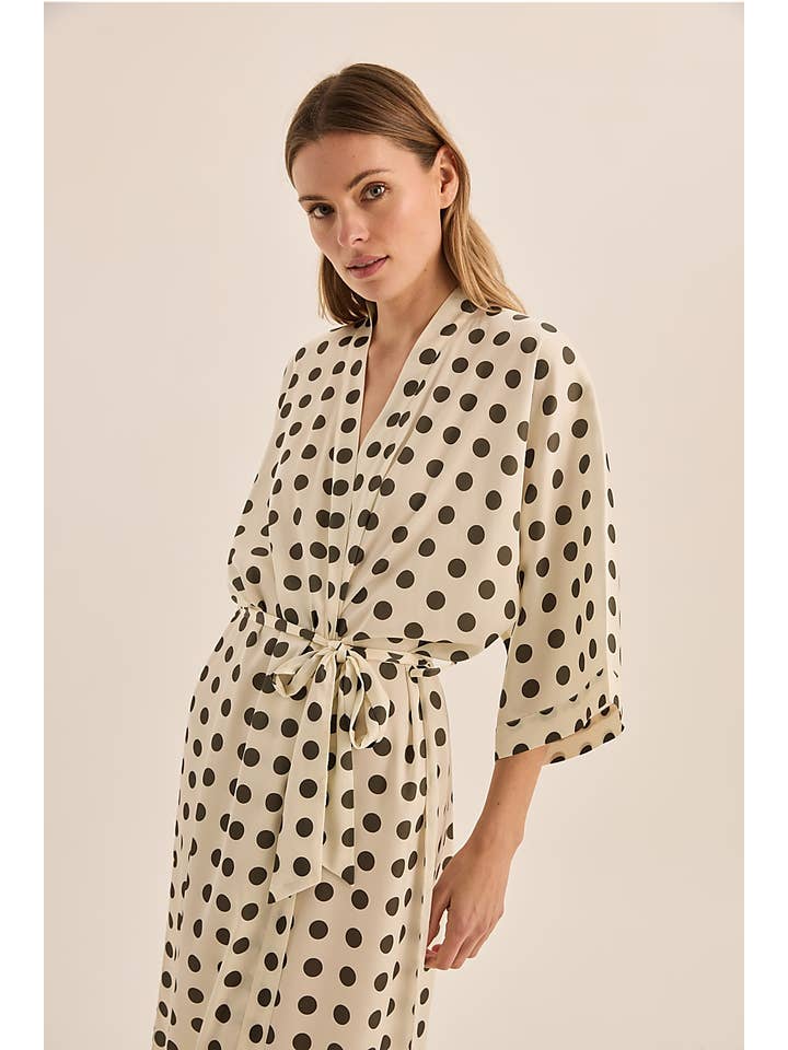 Satin Spot Robe - Lana Olive for wholesale on Faire1