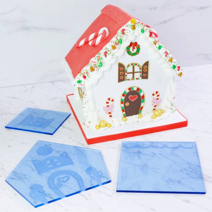 Sweet-Stamp – wholesale Tårtdekorationskit – Outboss - Stor pepparkakshusmall & stämpel