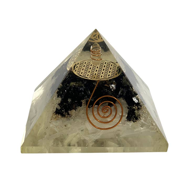 VIE - Wholesale Spiritual Stone/Crystal - Orgone Reiki Healing Pyramid - Energy Cleansing, 7.5cm25