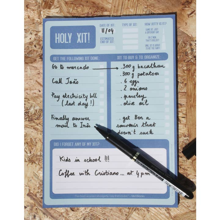 Heiliger Ausstieg! -Get Xit Done Notizbuch/Aufgabenliste in A5 (50 Seiten) für den Großhandel von Souvenirs That Don't Suck