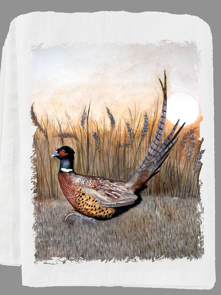 Tea Towel - Pheasantly Surprised for wholesale by DOLLY ESTELLE