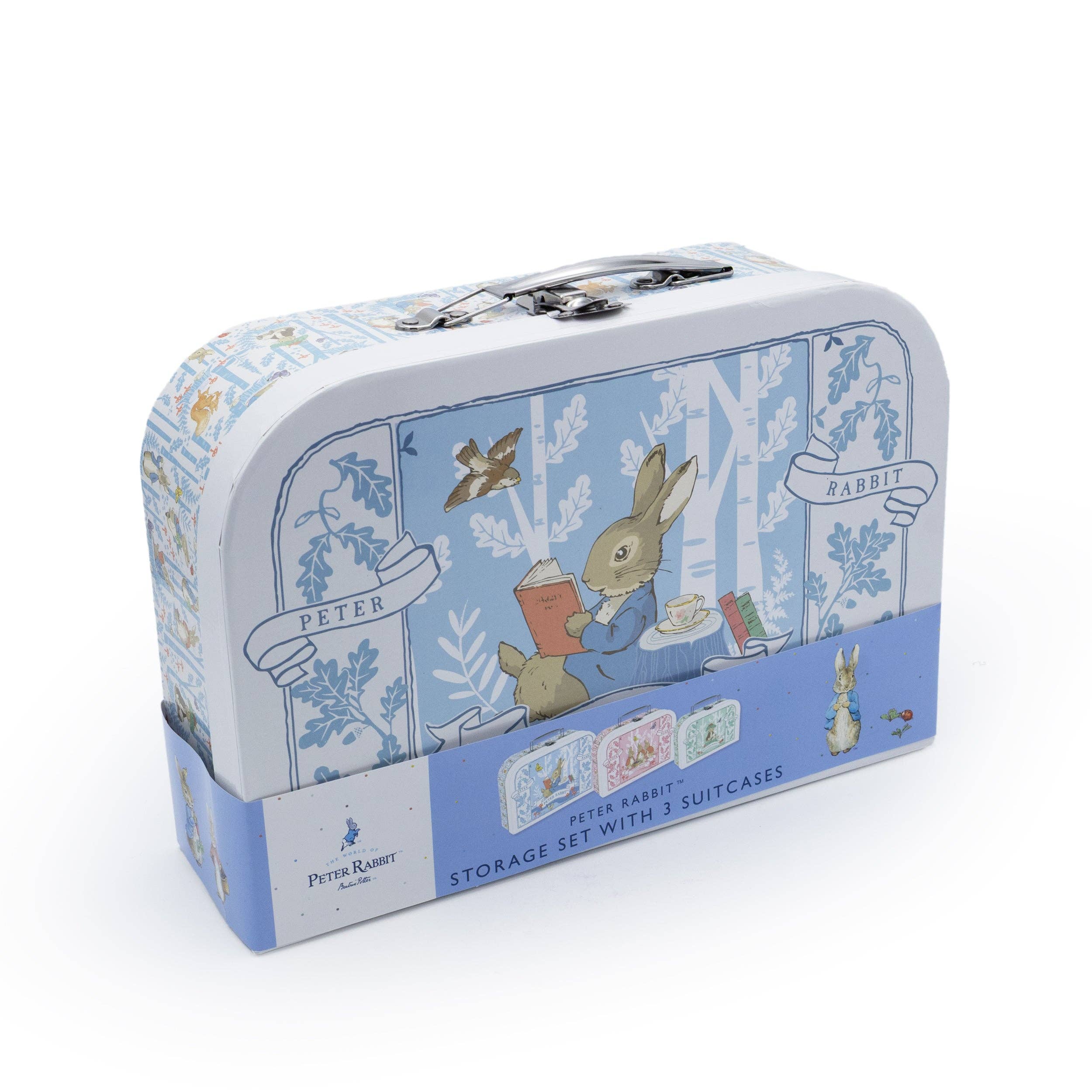 Robert Frederick Ltd - Wholesale Lunch Bag/Box - Kids - Beatrix Potter Children’s Triple Carry Case Set - Official 3-Piece Storage & Travel Cases3