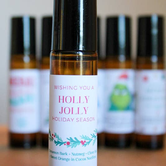 Blue Sage - Wholesale Essential Oil Roll-On - Holly Jolly Holiday Essential Oil Roller Gift | Aromatherapy2