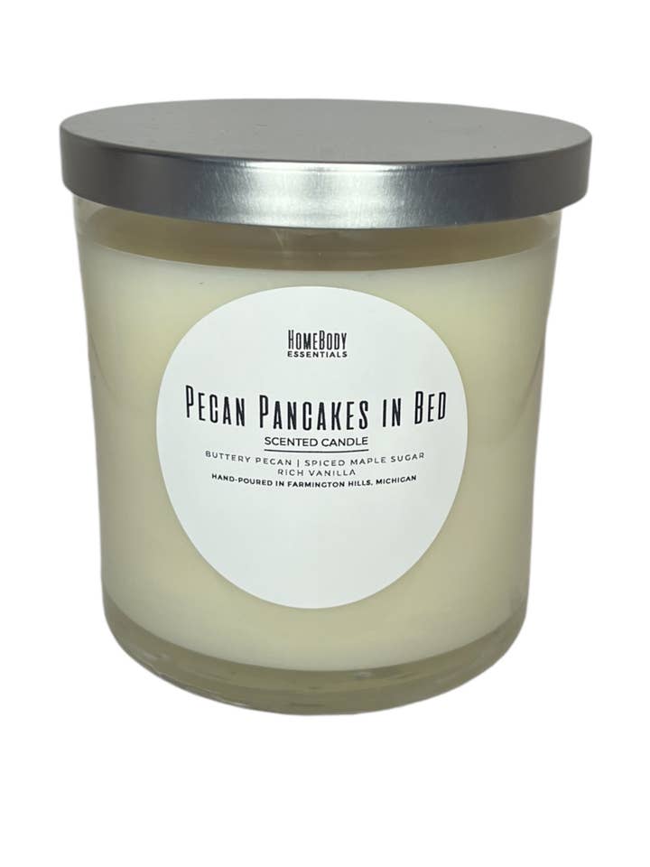 Pecan Pancakes in Bed 1-Wick Candles for wholesale by HomeBody Essentials