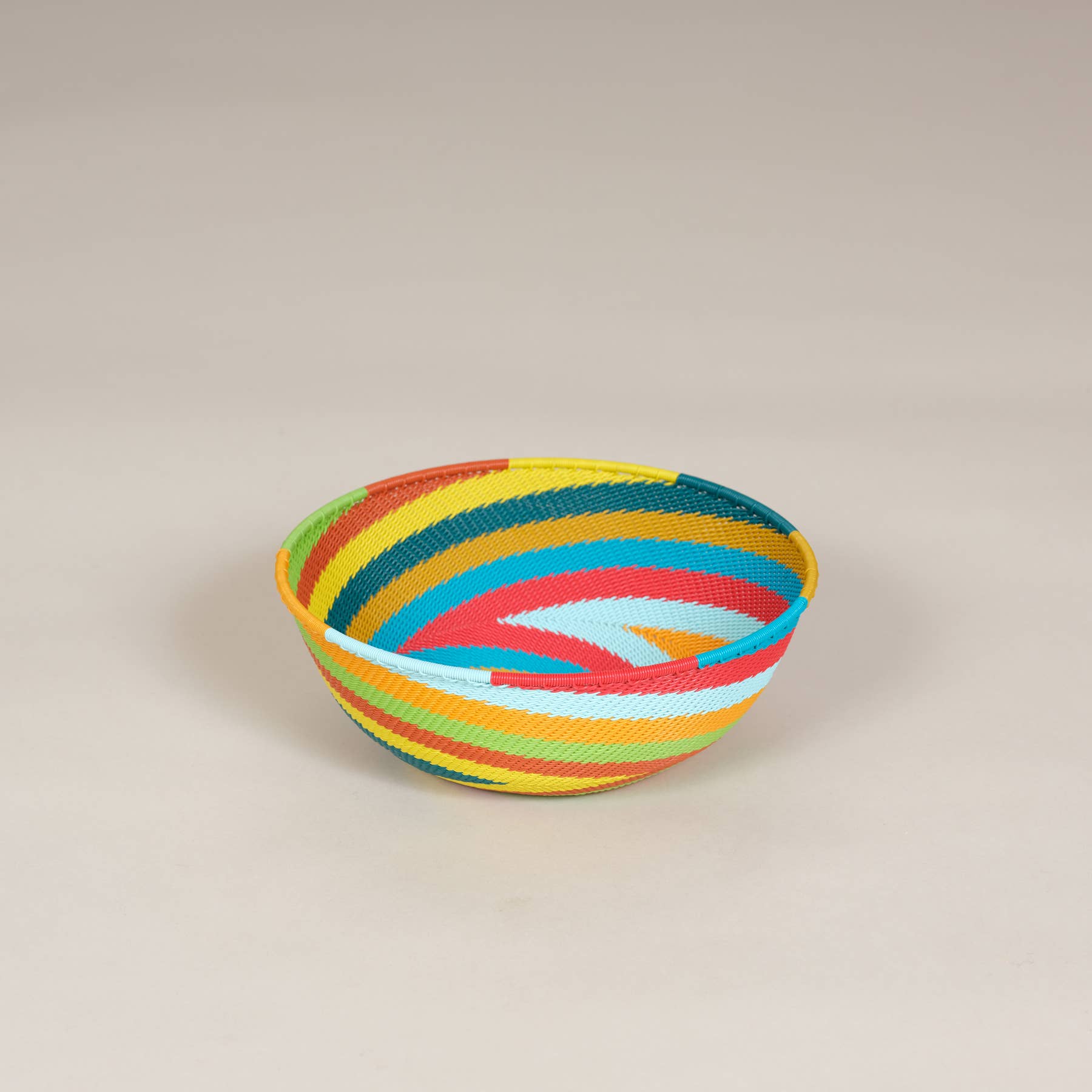 AS'ART a sense of crafts – Prato/tigela decorativa por atacado – Tigela de fio de telefone trançado, cores Mix&Glow23