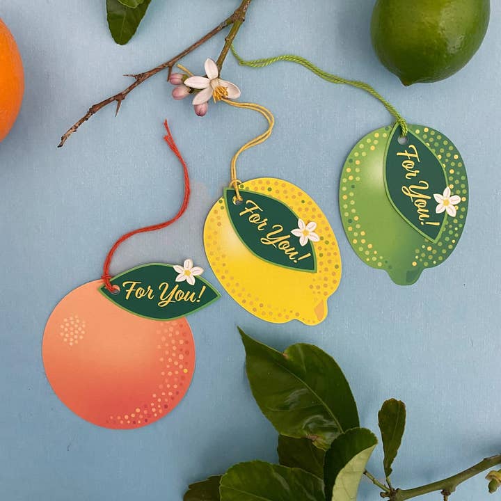 Citrus Supreme Gift Tags for wholesale by Mozaic Studio