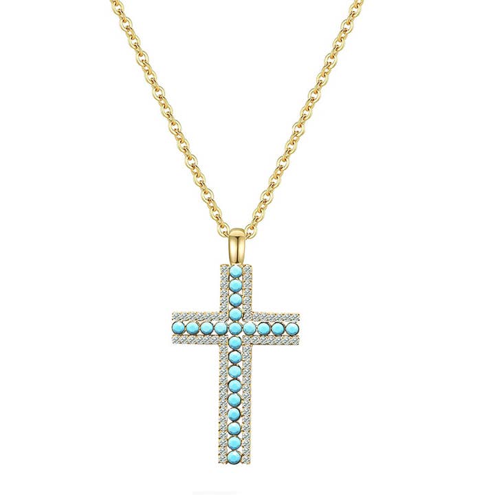 COLLAR CON COLGANTE DE CRUZ - JN25104C191 para venta al por mayor de AMORINO SRL