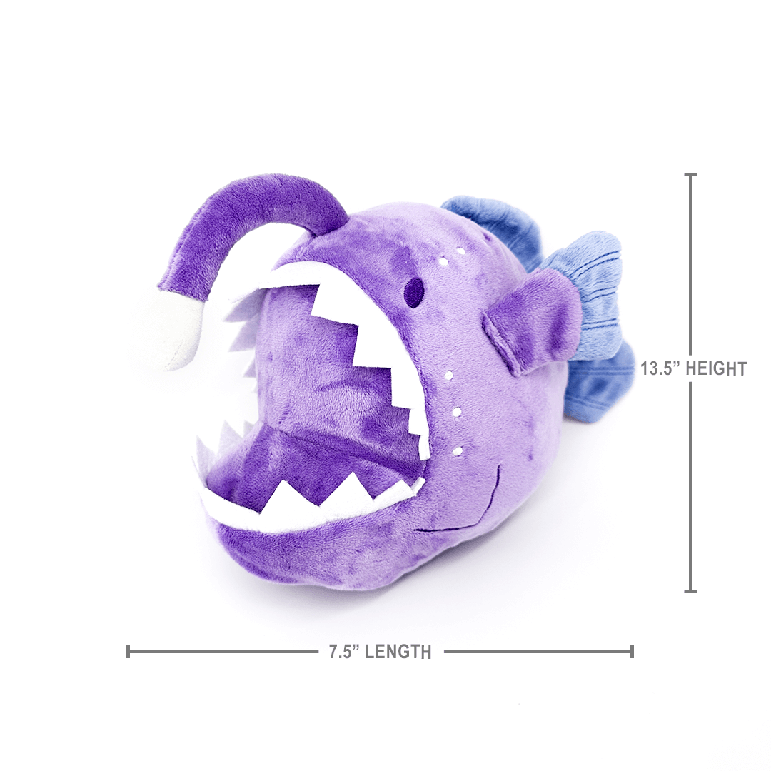 Womple Studios - Wholesale Stuffed/Plush Toy - Kids & Baby - AquaGlows Anglerfish Reversible Glow in the Dark Plush3