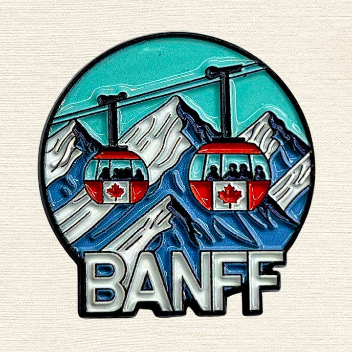 Banff Gondolresa Emaljpin för wholesale av Northern Icons Canada