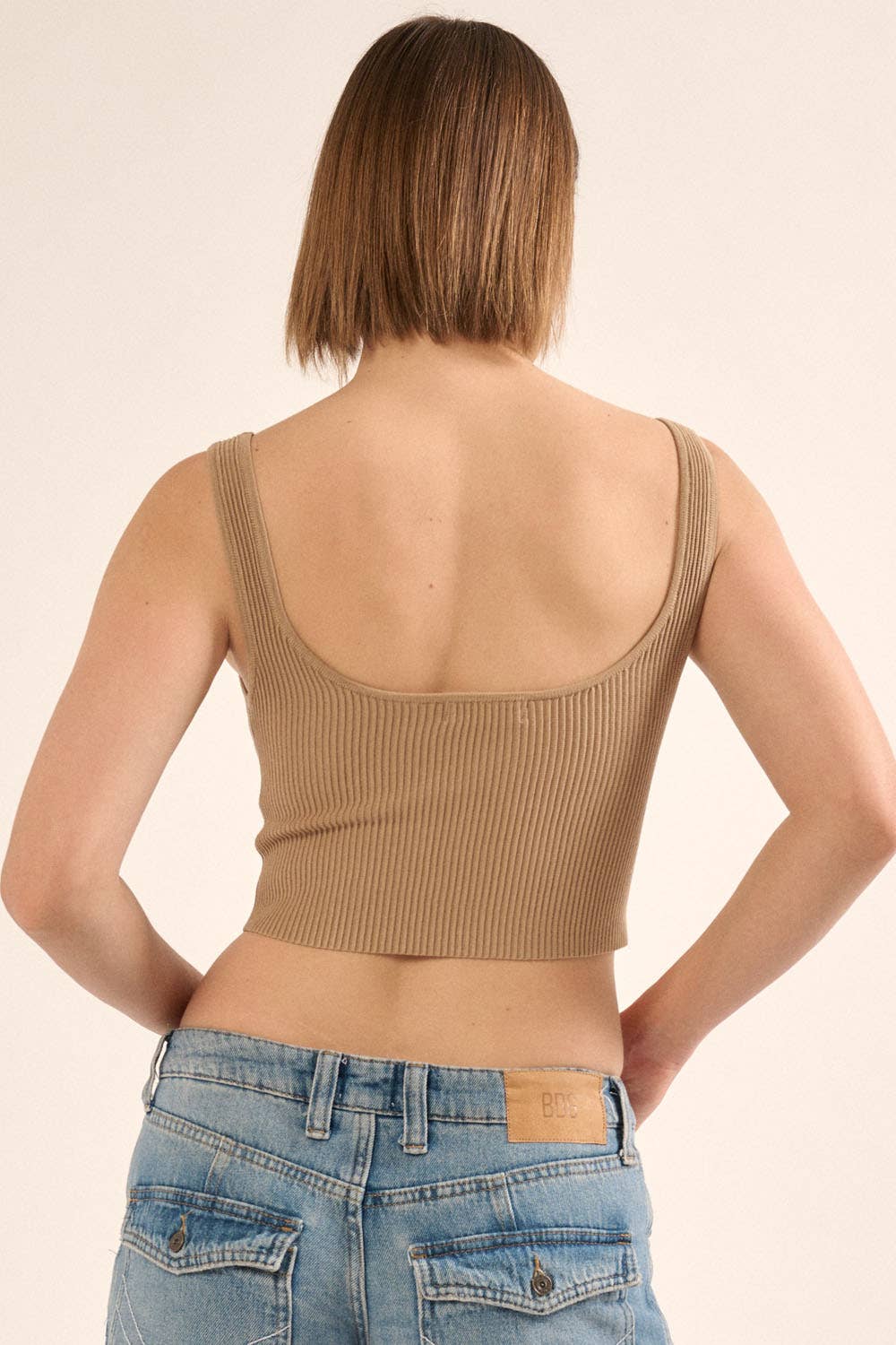 Promesa USA - Vendita all'ingrosso Canotta - Donna - Canotta con scollo rotondo in maglia a costine Shaper Fit6