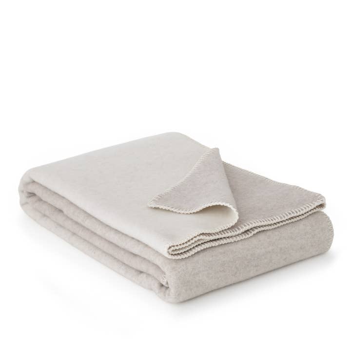 MoST - Wholesale Bedding Blanket - Merino/cashmere Bed Blanket IVORY DUNE - single1