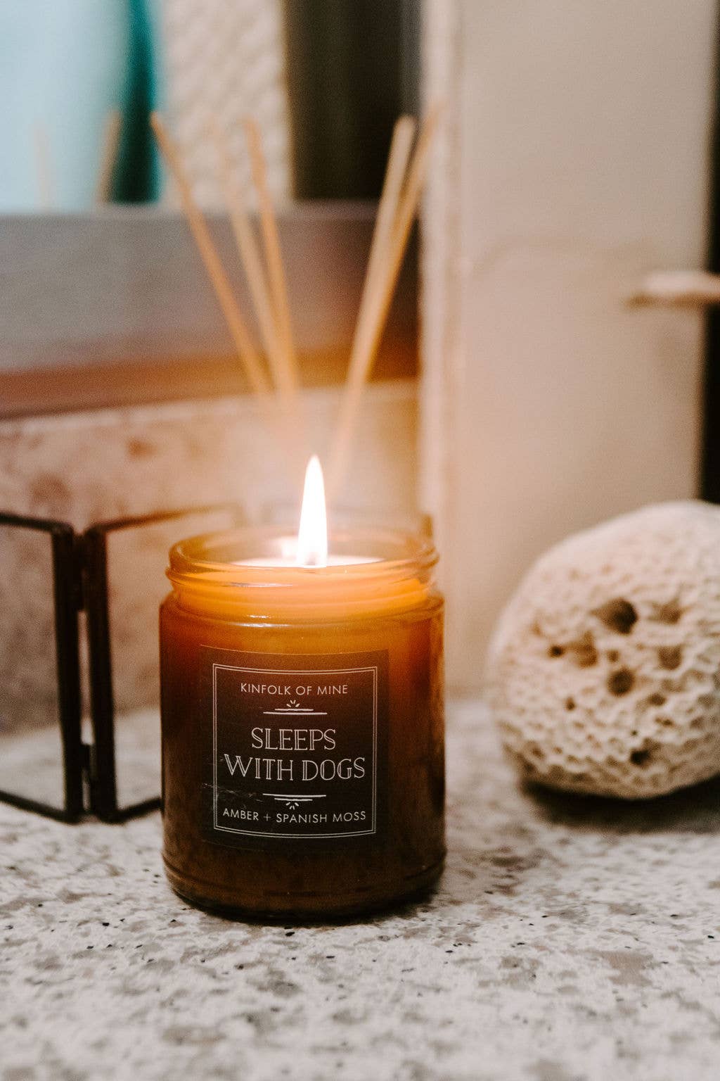 Kinfolk of Mine - Wholesale Jar/Filled Candle - Sleeps With Dogs 9oz Candle1