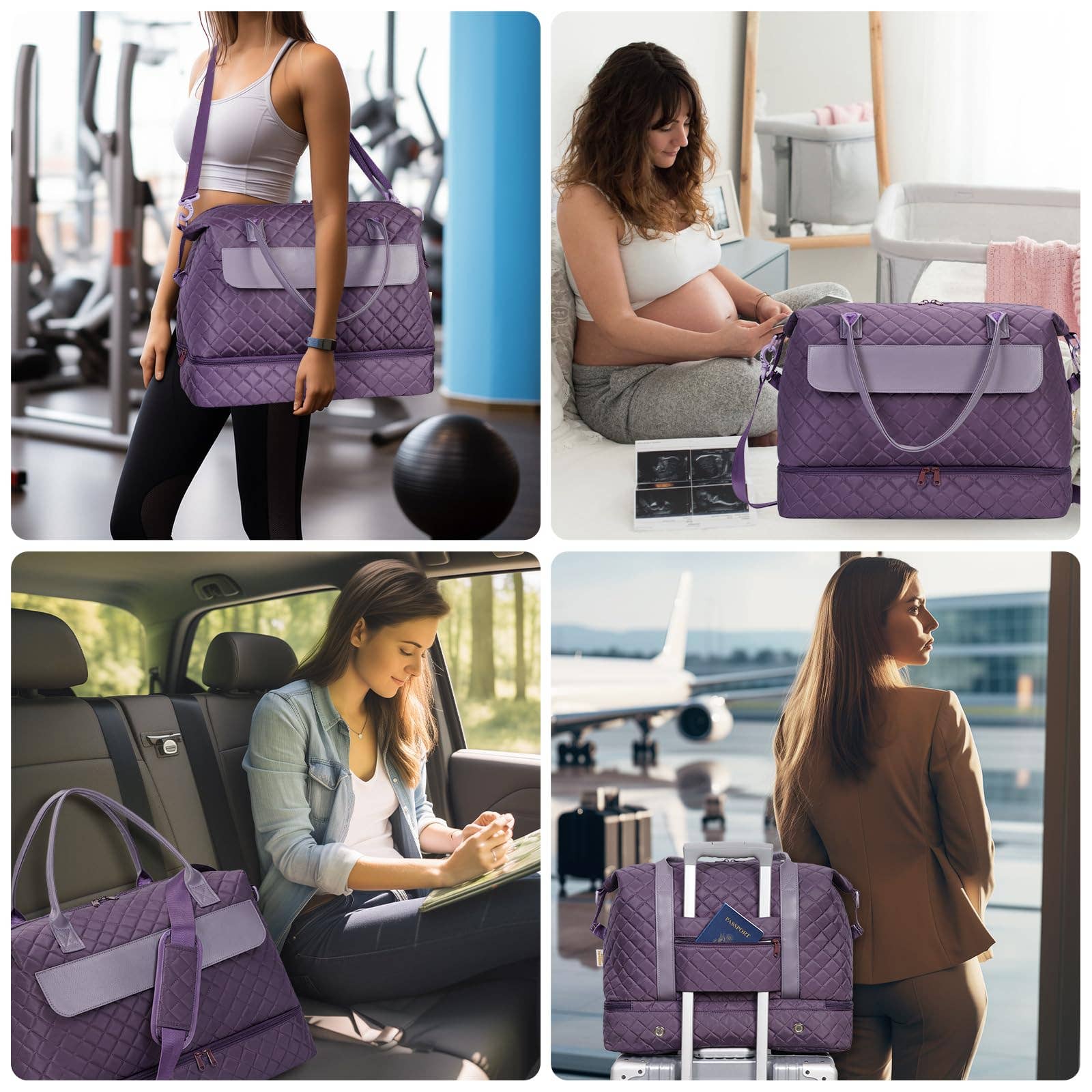 wandf – Engroshandel Stor rejse- og weekendtaske - Dame – Carry On Weekender-taske med skorum Rejsetaskesæt17