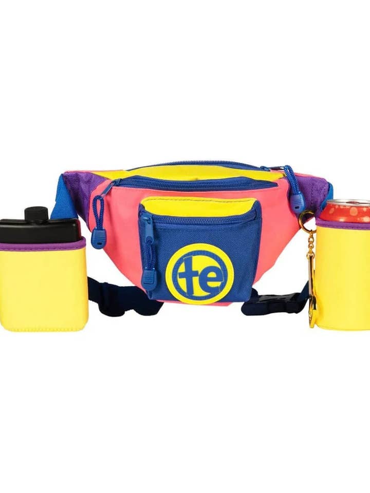 Sac banane Retro Renegade avec porte-gobelet - Sac ceinture fluo pour la vente par Tipsy Elves