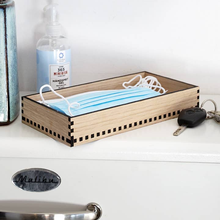 Plato decorativo, 24,5 x 12,5 x 4 CM, Nogal para venta al por mayor de Treend