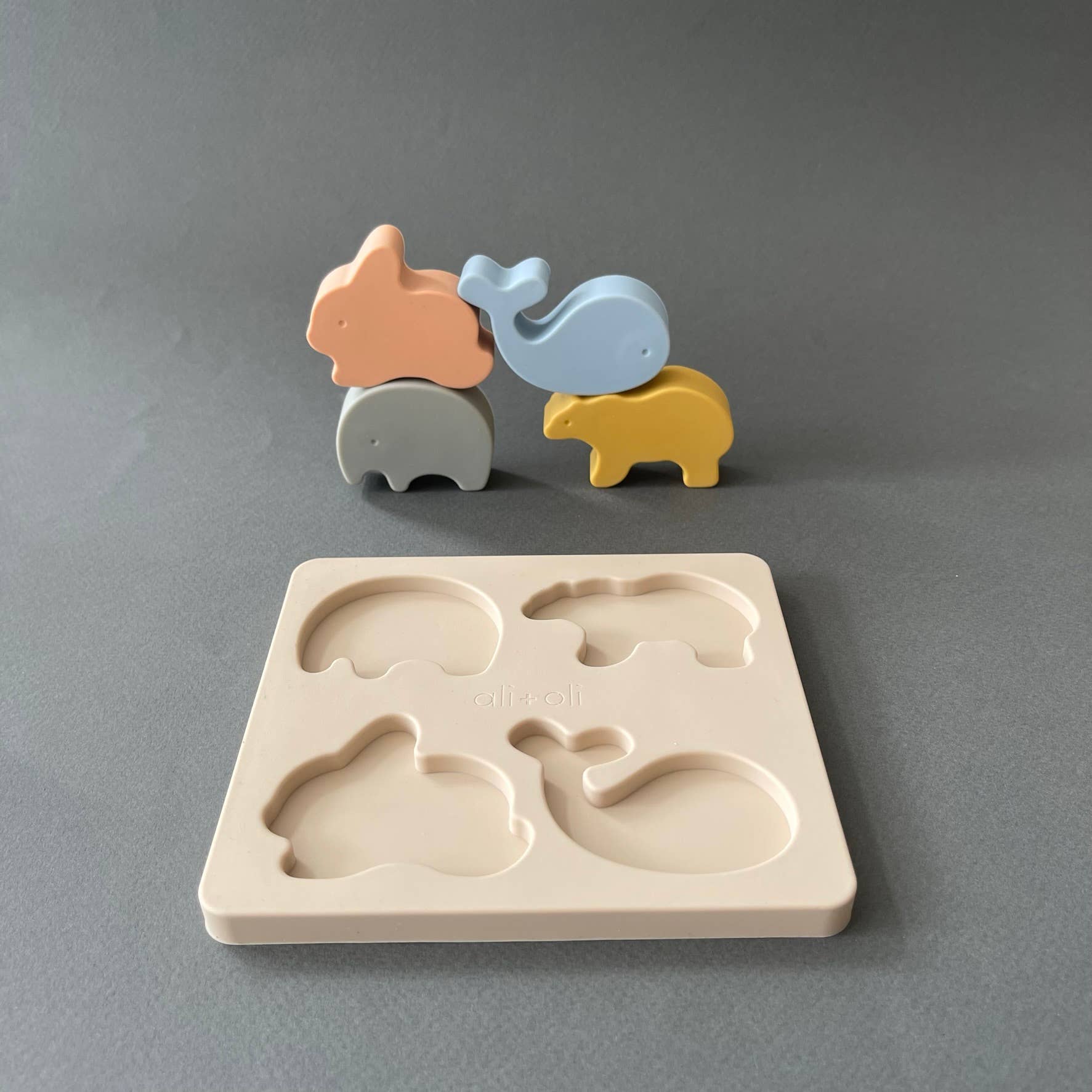 Ali+Oli - Wholesale Puzzle - Kids - Baby Soft Silicone Mini-Animal Puzzle (4pc) Toys for Toddler12