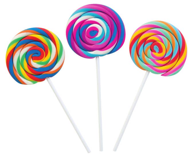 Geddes - Wholesale Eraser - Scented Swirl Pop Eraser 24/tub1